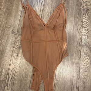 Sheer Brown Bodysuit